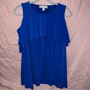 Michael Kors Cut Out Cold Shoulder
Layer Cascade Jersey Top